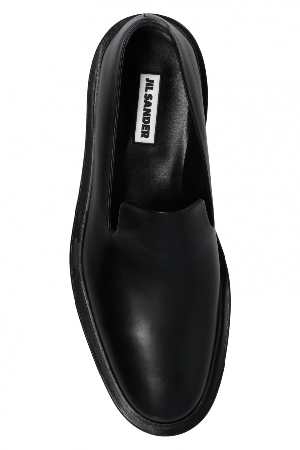jil sander leather slippers